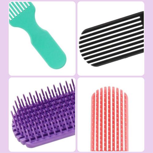 Hairdressing Comb Durable Plastic Wet Hair Hair Brush Octopus Black