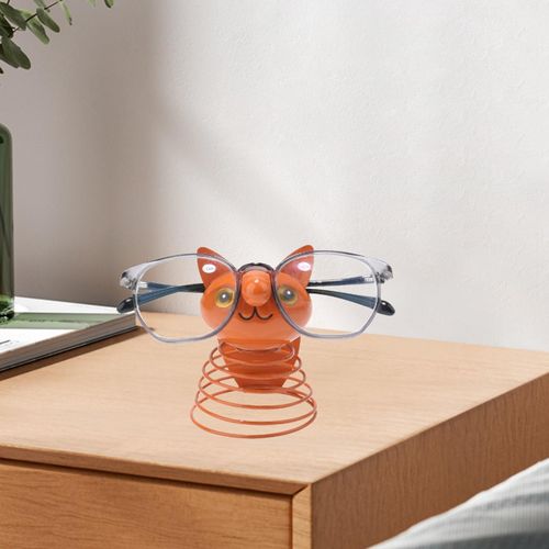 Animal Eyeglass Spectacle Holder Desk Table Orange