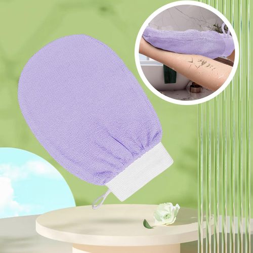 Bath glove Cleanser Gentle for Deep Cleaning Bath shower Purple
