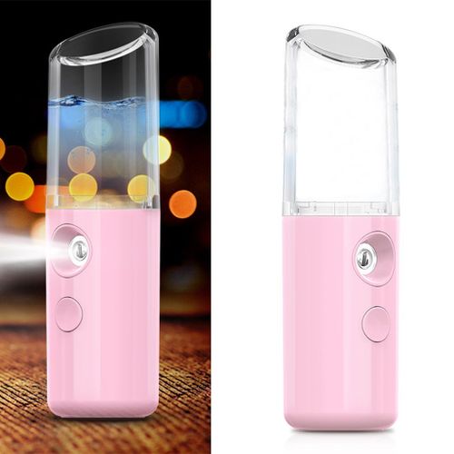 Newest Nano Face Handy Mist Sprayer Rechargeable Facial Mister Pink