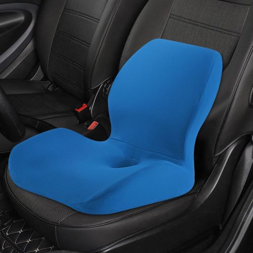 Memory Foam Seat Cushion Non Slip Chair Pads For Backyard Car Blue