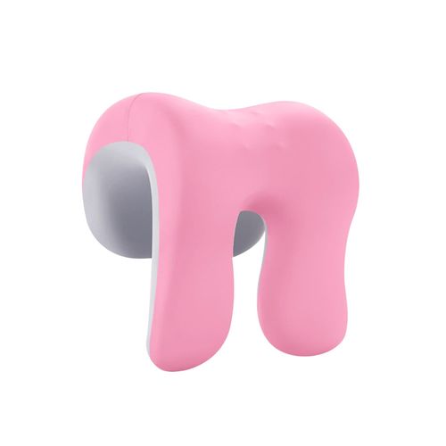 Headrest Pillow For Neck Multi Use Pink Gray
