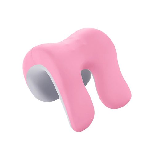 Headrest Pillow For Neck Multi Use Pink Gray