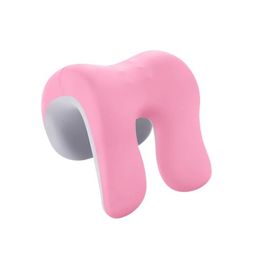 Headrest Pillow For Neck Multi Use Pink Gray