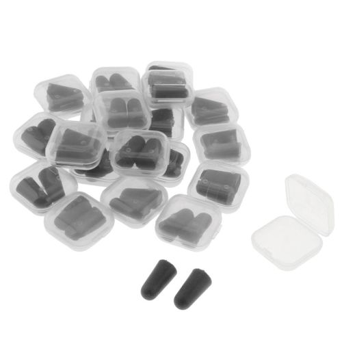 Pack of 40 Disposable Sponge Sleep Ear Plugs Hearing Protector Black
