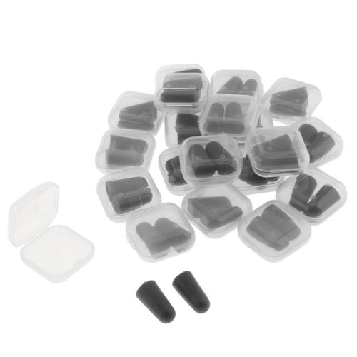 Pack of 40 Disposable Sponge Sleep Ear Plugs Hearing Protector Black