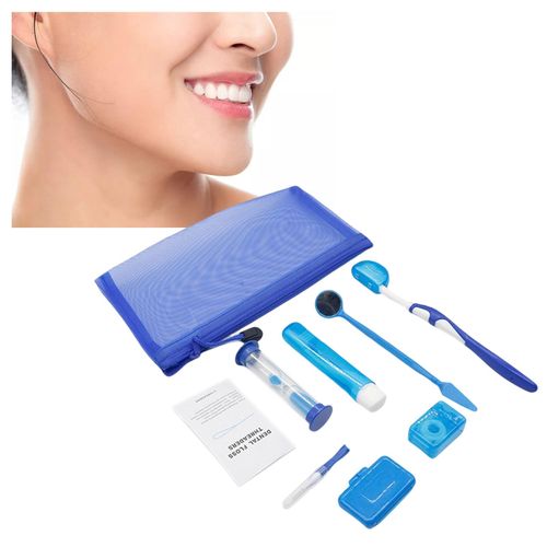 8x Teeth Care Kit Teeth Floss Threaders Lightweight Interdental Blue