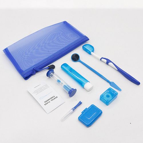 8x Teeth Care Kit Teeth Floss Threaders Lightweight Interdental Blue