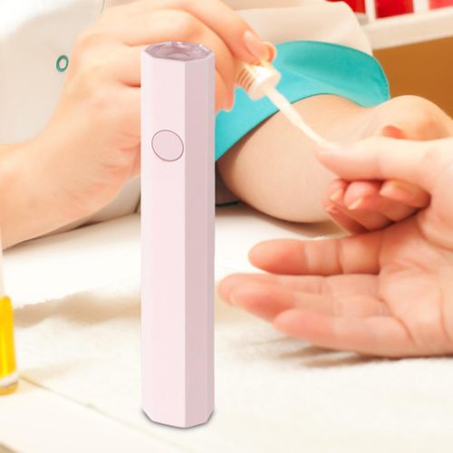 Mini Nails Dryer Lamp Quick Dry Gel Nails Polygonal Pink