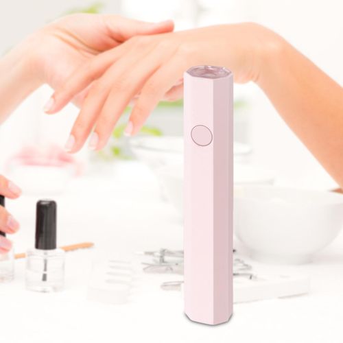 Mini Nails Dryer Lamp Quick Dry Gel Nails Polygonal Pink