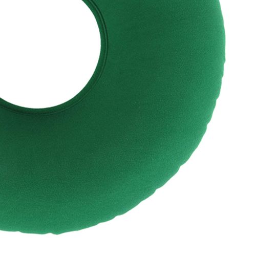 Inflatable Donut Cushion Coccyx Pressure Relief 15'' Green