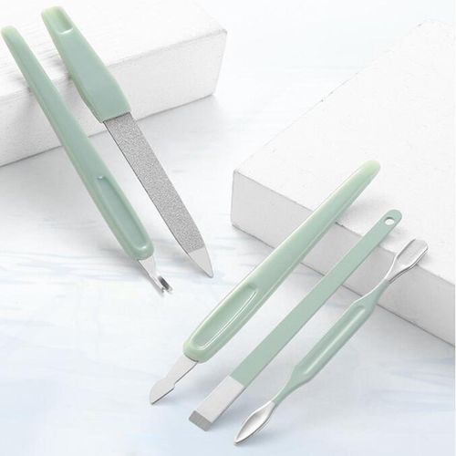 12Pcs Manicure Set Toenail Trimmer Home Nail Clipper Kit with Blue