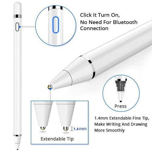Suitable for ipad stylus compatible with ios Android universal active capacitive pen Apple stylus mobile phone touch T1 metal pen cap blue