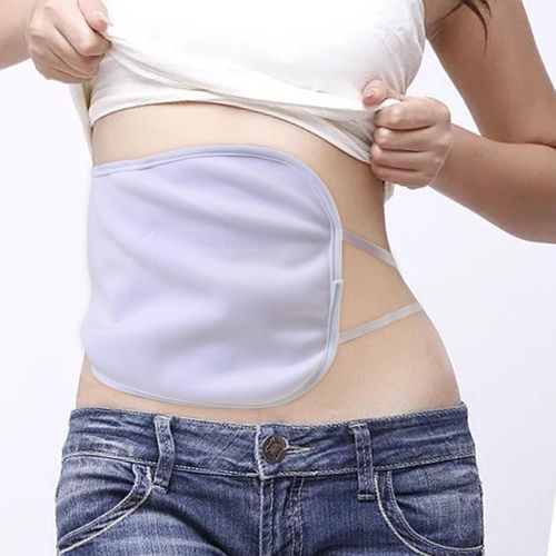 Castor Oil Compress Pack With Adjustable Elastic White