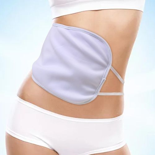 Castor Oil Compress Pack With Adjustable Elastic White