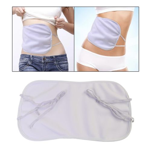 Castor Oil Compress Pack With Adjustable Elastic White