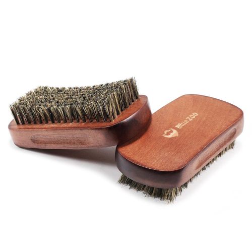2 Pcs Men Mustache Facial Hair Grooming Brush Beard Balm Cream