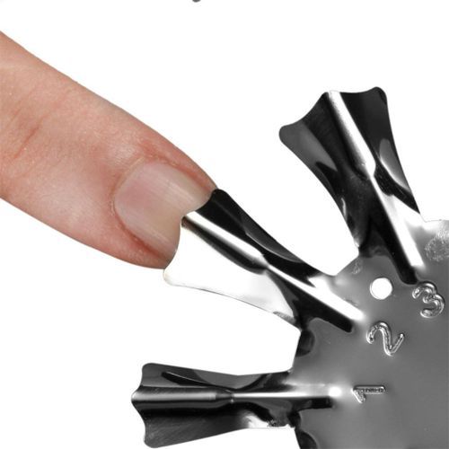 Stainless Steel Nail Art French Tip  Line Cutter Stencil