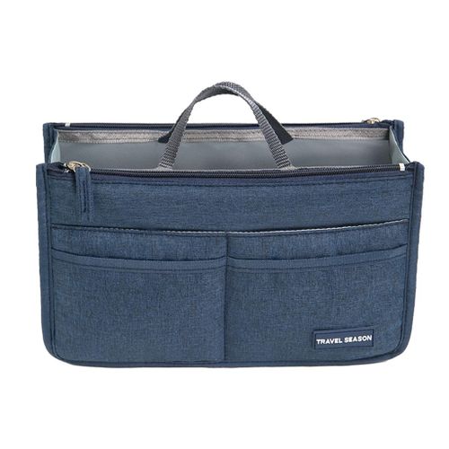 Portable Cosmetic Bag Case Ladies Makeup Handbag Dark Blue