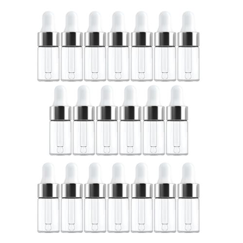 20x Empty Essential Oil Bottle Refillable for Travel Hair Salon 3ML