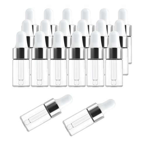 20x Empty Essential Oil Bottle Refillable for Travel Hair Salon 3ML