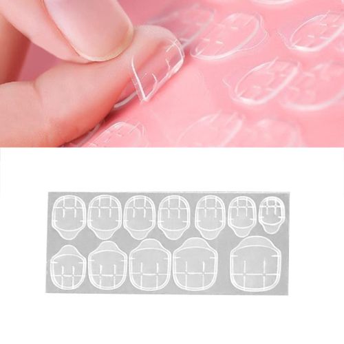 Salons Double-side Adhesive Glue Sticky Tape Clear Nail