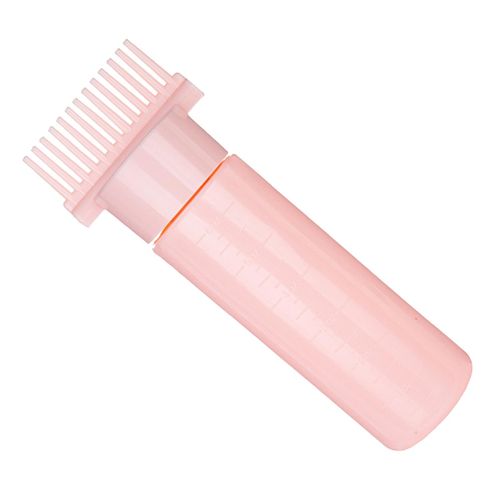 Comb Applicator Bottle Multifunctional Hair Oil Pink