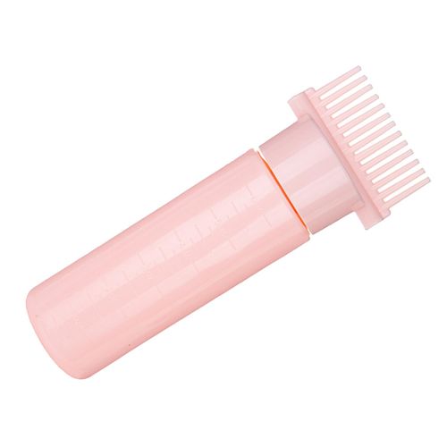 Comb Applicator Bottle Multifunctional Hair Oil Pink