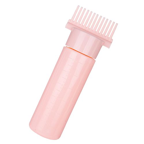Comb Applicator Bottle Multifunctional Hair Oil Pink
