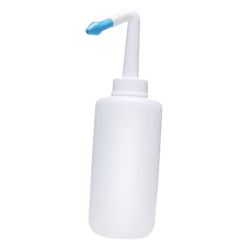 Neti Pot Sinus Rinse Bottle System for Adult & Kid 300ml Metal valve
