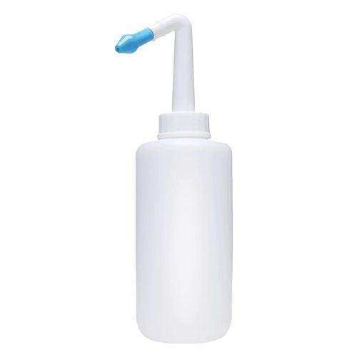 Neti Pot Sinus Rinse Bottle System for Adult & Kid 300ml Metal valve