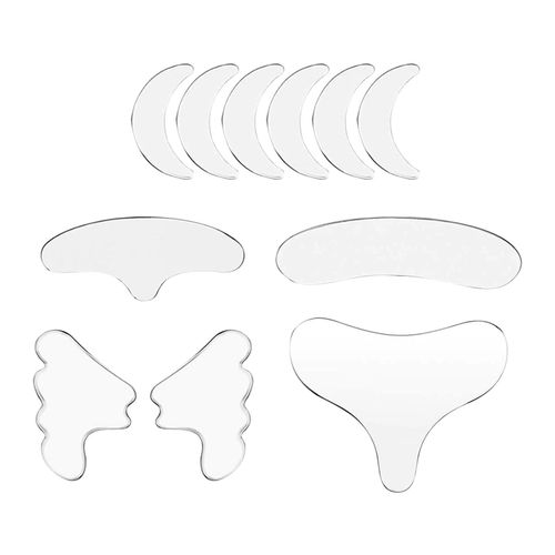 11x Anti Wrinkle Face Eye Forehead Pad Patch Reusable Lifting Silicone