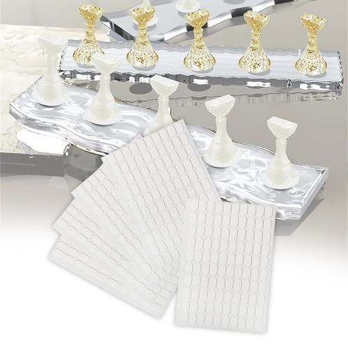 5 Sheets Adhesive Double Sided Tape Sticky Tabs For Nail