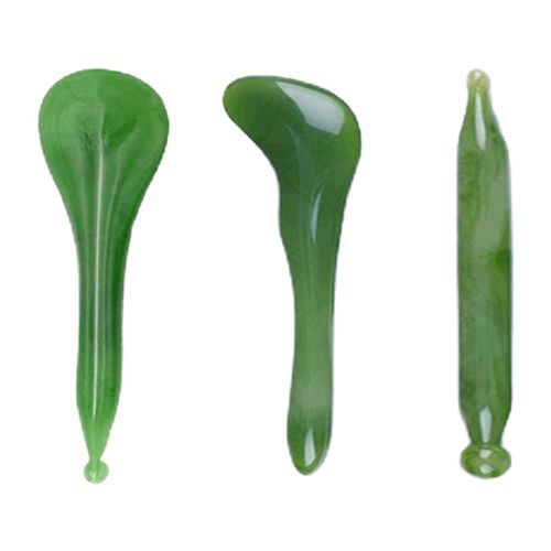 Gua Sha Scraping Tools Natural Resin Acupuncture Skin Lifting 3Pcs Set