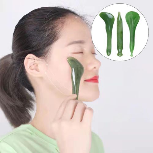 Gua Sha Scraping Tools Natural Resin Acupuncture Skin Lifting 3Pcs Set