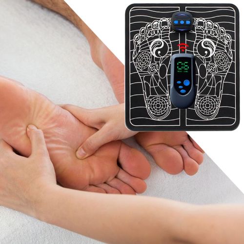 Electric EMS Foot Massager Mat Pad Machine Shaping Remote Control B