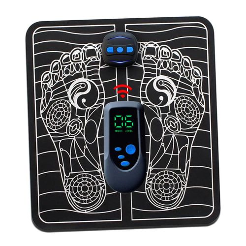 Electric EMS Foot Massager Mat Pad Machine Shaping Remote Control B