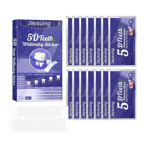 5D Teeth Strips Mild Brightening Teeth Gel Strips for Remove 14Pcs