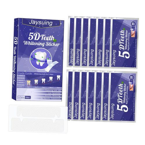5D Teeth Strips Mild Brightening Teeth Gel Strips for Remove 14Pcs