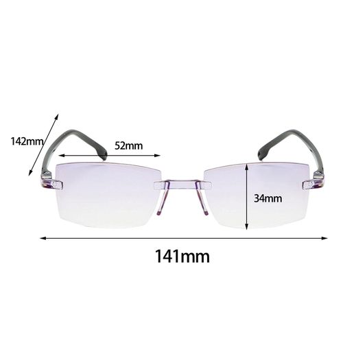 Bifocal Reading Glasses Blue Light Blocking Lightweight For 200°