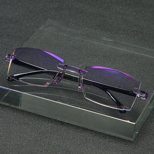 Bifocal Reading Glasses Blue Light Blocking Lightweight For 200°