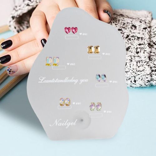 Nail Art Color Display Board  Gel Polish DIY Tabletop 6 Colors 02