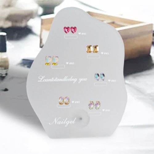 Nail Art Color Display Board  Gel Polish DIY Tabletop 6 Colors 02