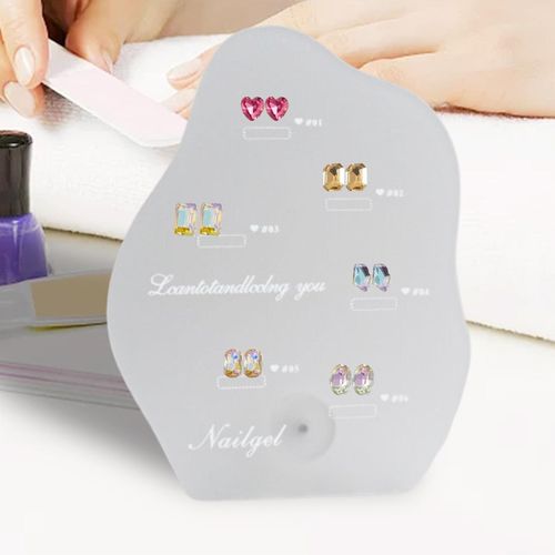 Nail Art Color Display Board  Gel Polish DIY Tabletop 6 Colors 02