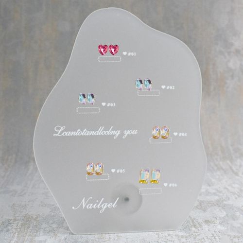 Nail Art Color Display Board  Gel Polish DIY Tabletop 6 Colors 02