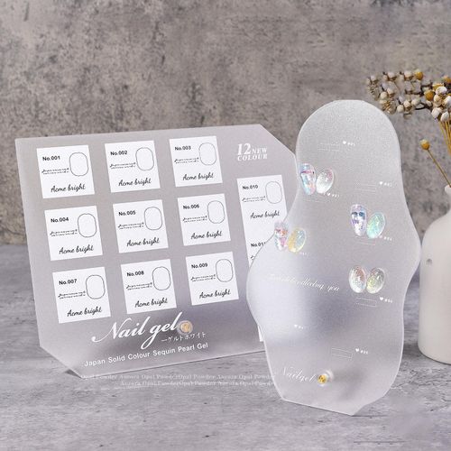 Nail Art Color Display Board  Gel Polish DIY Tabletop 6 Colors 02