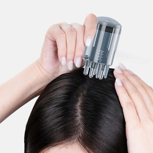 Scalp Applicator Comb 4ml Hair Oil Applicator Bottle Gray