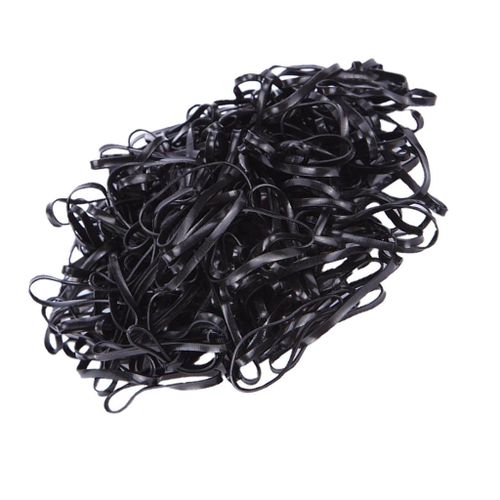 100pcs Fashion Elastic Ponytail Holders Hairband Hair Rubber Black