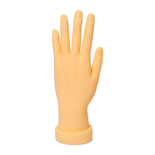 Nail Practice Hand Bendable Silicone Stand for Technician Left