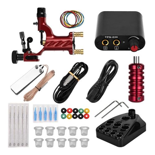Powerful Machine Ink Caps Cups Holder Stand Rack Set Red